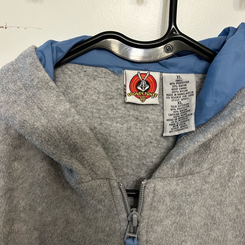 Vintage Looney Tunes Tweety Bird Quarter Zip Fleece - Picture 7 of 10